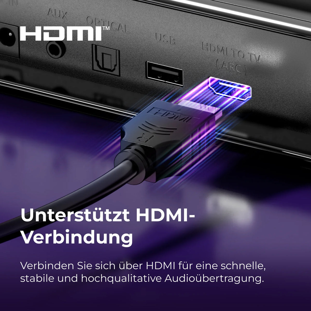 ULTIMEA 7.1-Kanal Soundbar für Smart TV, Surround-Sound-System mit Subwoofer, App-Steuerung, RGB-Beleuchtung, 3-in-1 Abnehmbare Soundbar
