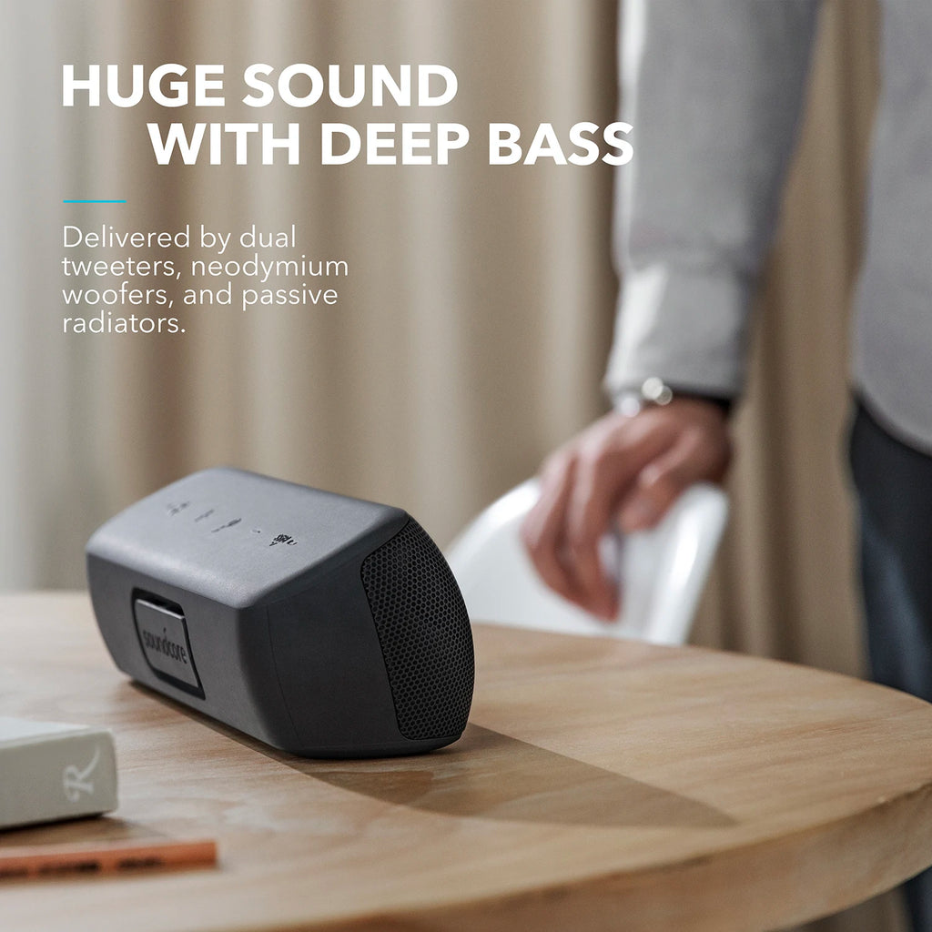 (EU stock) Soundcore Motion+ Bluetooth Lautsprecher, Hi-Res 30W Audio, BassUp Technologie, kabelloser HiFi-Lautsprecher mit App-