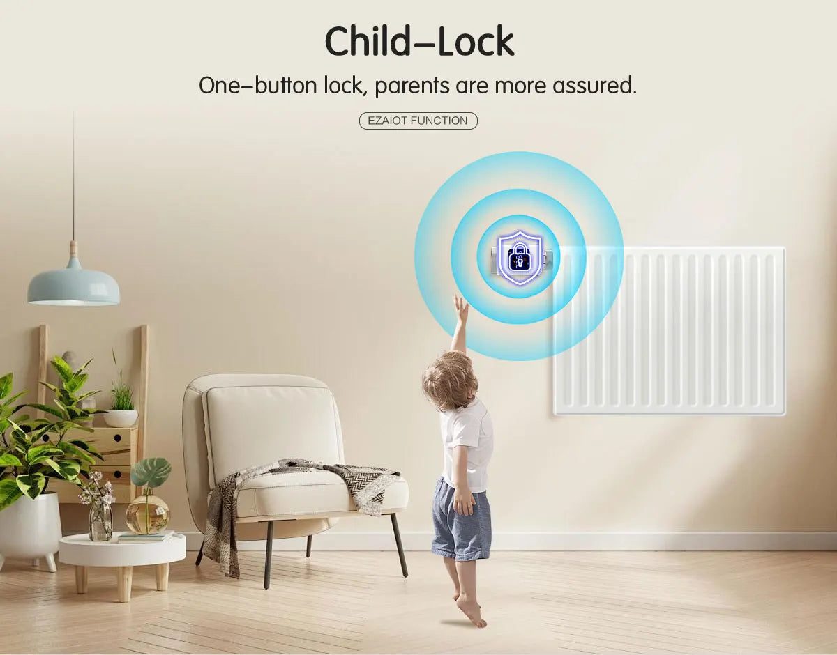 Tuya Smart WiFi Thermostatventil TRV Programmierbare APP Fernbedienung Temperaturregler Heizung mit Alexa Google Home