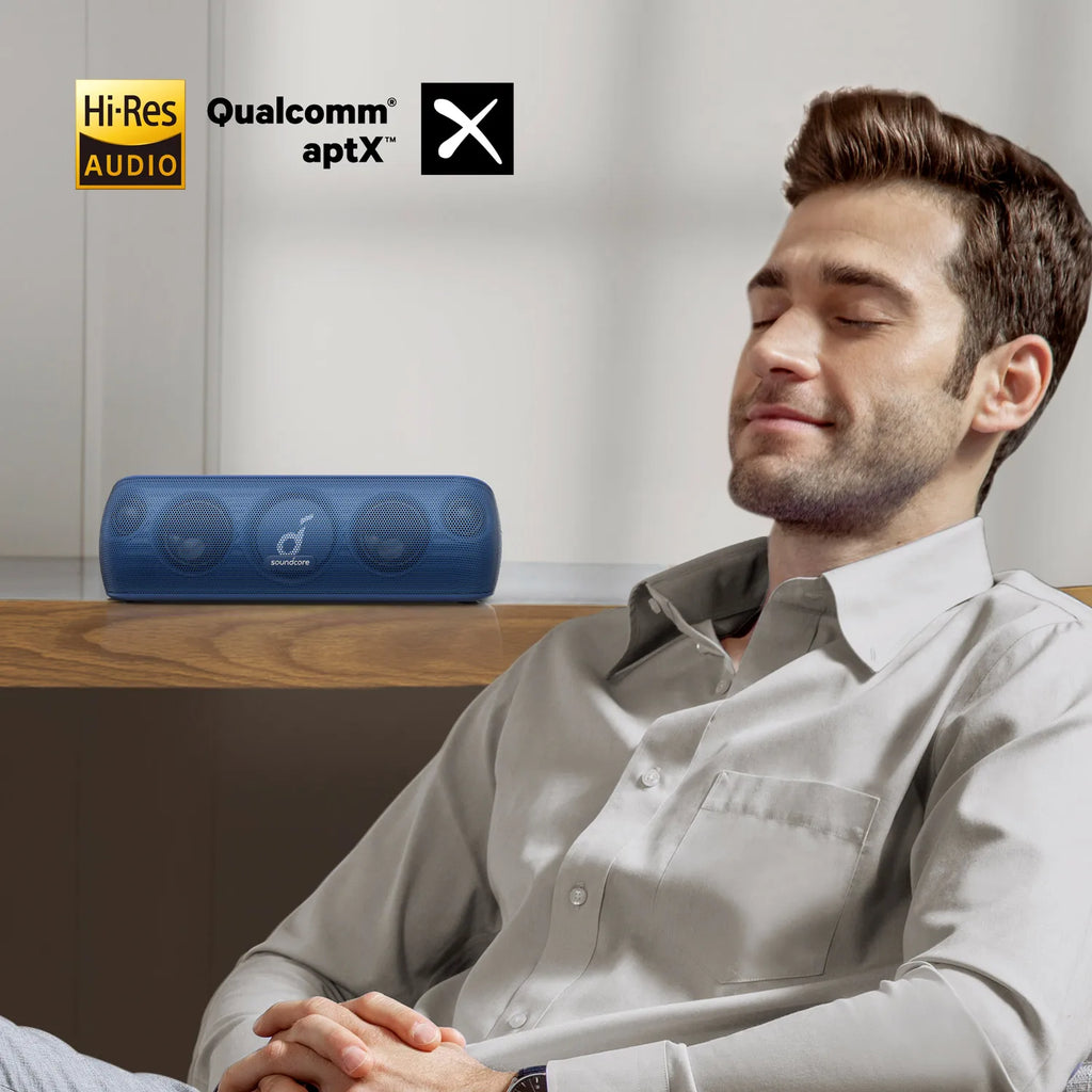 (EU stock) Soundcore Motion+ Bluetooth Lautsprecher, Hi-Res 30W Audio, BassUp Technologie, kabelloser HiFi-Lautsprecher mit App-