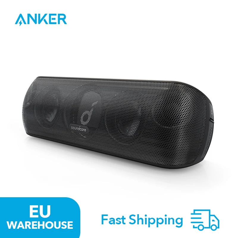 (EU stock) Soundcore Motion+ Bluetooth Lautsprecher, Hi-Res 30W Audio, BassUp Technologie, kabelloser HiFi-Lautsprecher mit App-